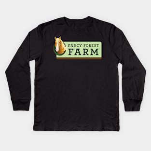 Fancy Forest Farm Logo • Tennessee Kids Long Sleeve T-Shirt